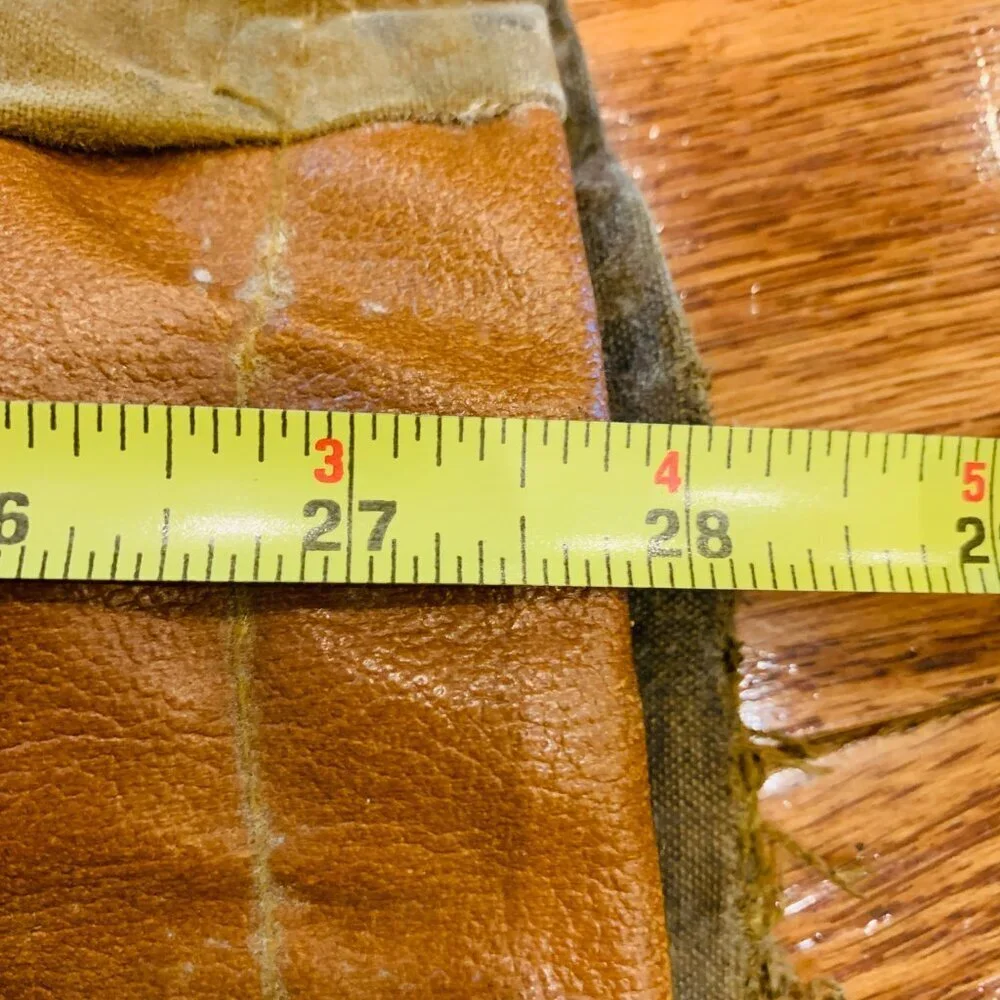 VTG 50s Bullseye Bill Hunting Pants Water Repellent Leather 36x 30 - Picture 5 of 16